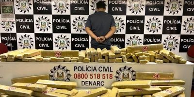 Polícia Civil apreende aproximadamente uma tonelada de maconha em Eldorado do Sul