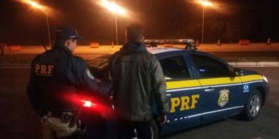 PRF prende homem procurado pela Justiça em eldorado do sul