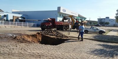 Rompimento de rede deixa ao menos 4 bairros sem água neste sábado em Camaquã 