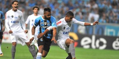 Grêmio empata com Santos e mais uma vez perde chance de reduzir diferença para Corinthians