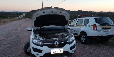 Após tentarem furar barreira, suspeitos de furtos a propriedades rurais são presos no interior de Cristal