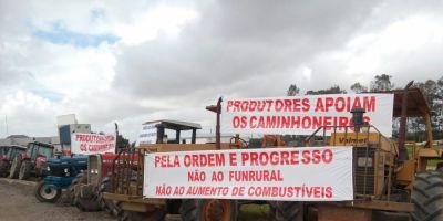 FOTOS: agricultores realizam manifestação em Camaquã