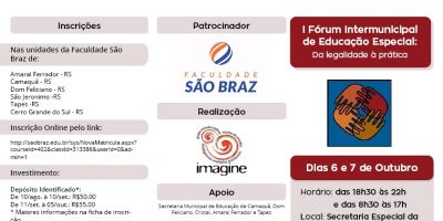 I Fórum Intermunicipal de Educação Especial será realizado em outubro em Camaquã
