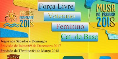 Inscrições abertas para o Praiano de Arambaré 2018