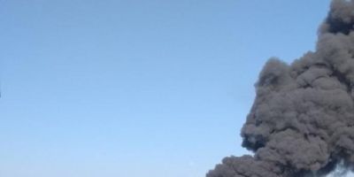 VÍDEO: incêndio atinge fábrica da Marcopolo em Caxias do Sul