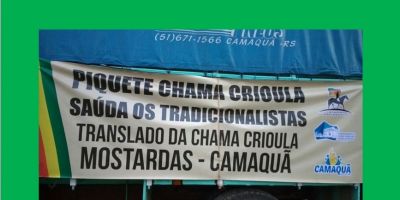 Quinto dia da jornada da cavalgada: cavalarianos fazem nesta segunda 31 km com a Chama Crioula