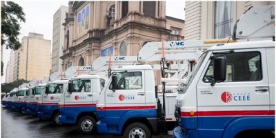 CEEE anuncia investimentos de mais de R$ 133 milhões. Camaquã recebeu dois caminhões