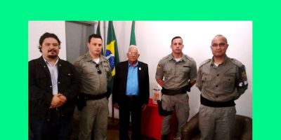 Pracinha da FEB visita sede da Brigada Militar de Canguçu