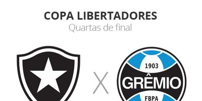 Botafogo e Grêmio iniciam disputa na Libertadores