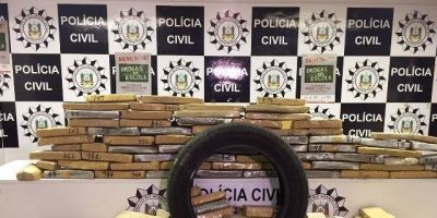 Polícia Civil desarticula esquema de tráfico de maconha em pneus de caminhões