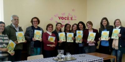 Divulgação de material do Programa de Erradicação do Trabalho Infantil, em Camaquã
