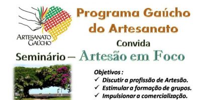 Programa Gaúcho do Artesanato será realizado em Arambaré no dia 11 de outubro