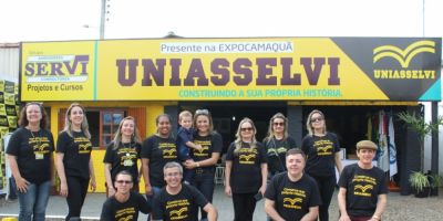 Grupo Servi Polo da UNIASSELVI presente na Mostra Casa & Construção da ExpoCamaquã 2017