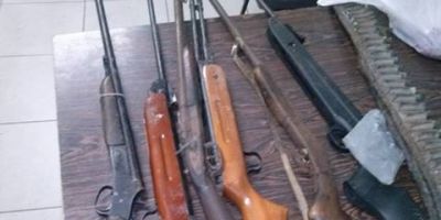 Morro Redondo - armas e munições são apreendidas na localidade de Capela da Buena