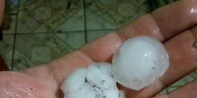 Granizo atinge o município de Canguçu e causa danos
