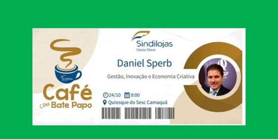 Daniel Sperb é o palestrante do Café com Bate Papo desta terça-feira
