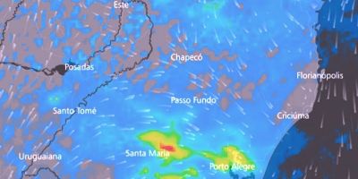 Defesa Civil alerta para risco de chuvas e temporais no RS