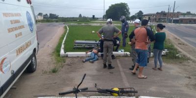 Mulher é encontrada ferida na BR-116, no trevo de acesso norte da cidade de Camaquã