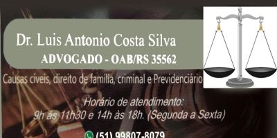 Advogado Dr. Luis Antônio Costa Silva é o novo anunciante do Blog do Juares
