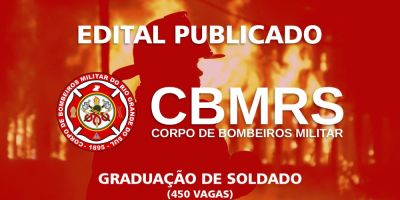 Corpo de Bombeiros recebe inscrições para concurso a partir desta terça-feira