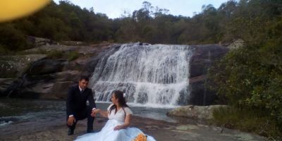 Claudia Scouto e Nésio Borges de Lacerda oficializaram o amor em Dom Feliciano