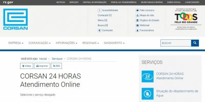 Clientes da Corsan podem fazer atualização cadastral on line