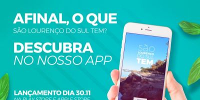 São Lourenço do Sul lançará aplicativo de turismo na próxima quinta-feira (30)