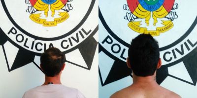 Polícia Civil prende dupla acusada de roubo de veículo com lesões no interior de Camaquã