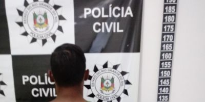 Polícia Civil prende homem em Cerro Grande do Sul pelo crime de Maria da Penha