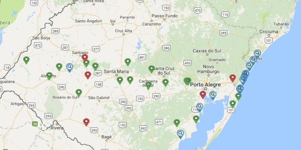 Balneário Rebello em Tapes está impróprio para banho, segundo novo relatório da Fepam