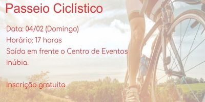 Dia 4 de fevereiro ocorre o Passeio Ciclístico em Arambaré