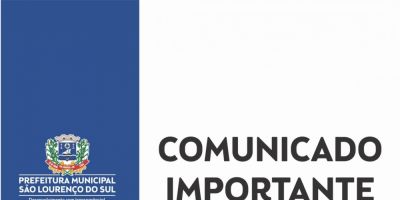 Comunicado sobre onde os contribuintes poderão efetuar pagamentos em SLS