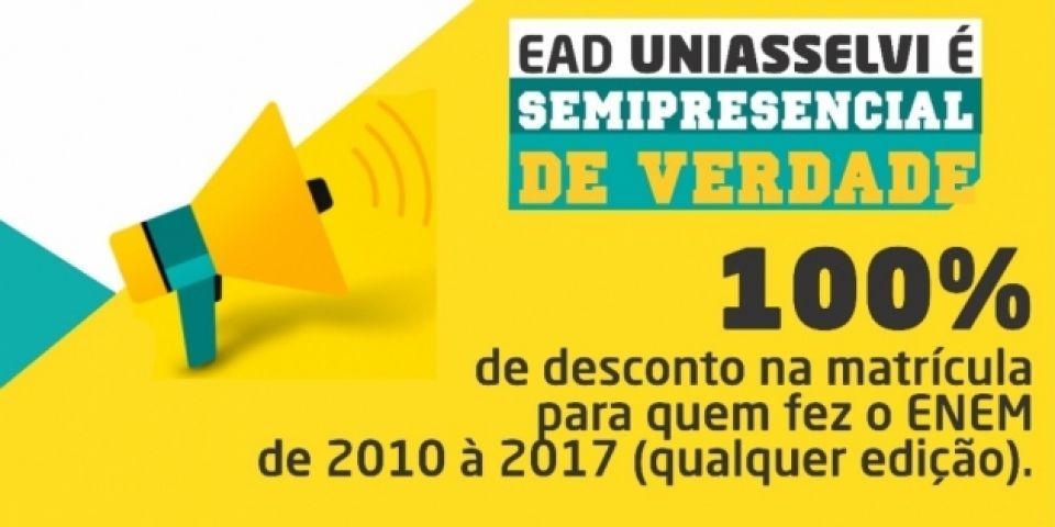 SERVI/UNIASSELVI realiza vestibular nos dias 26 e 27 de janeiro