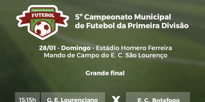 Decisão do Campeonato de Futebol de SLS ocorre neste domingo (28)