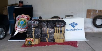 FOTOS E VÍDEO: Receita Federal apreende quase 400 kg de maconha no Chuí