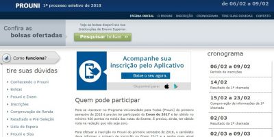 Interessados em aderir ao Prouni já podem consultar vagas pela internet