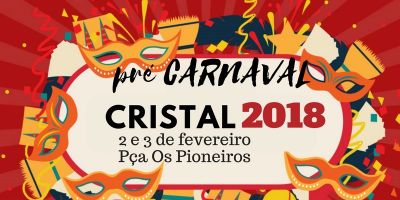 Carnaval de Cristal acontece nesta sexta e no sábado