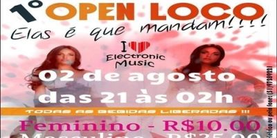 Publicidade: 1º Open Loco na Studio 40. Dia 2 de agosto, das 21h às 2h