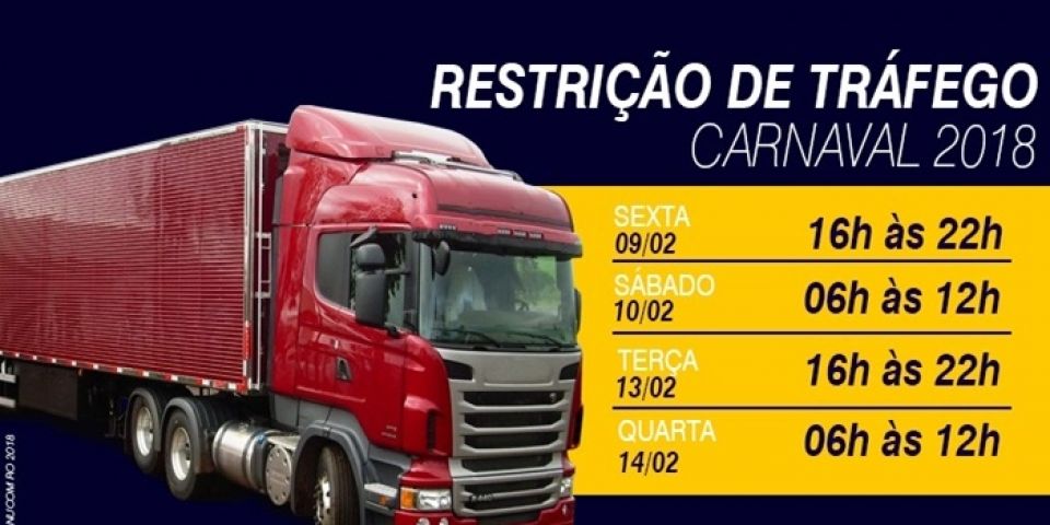 PRF divulga portaria que restringe circulação de veículos de carga nos feriados de 2018