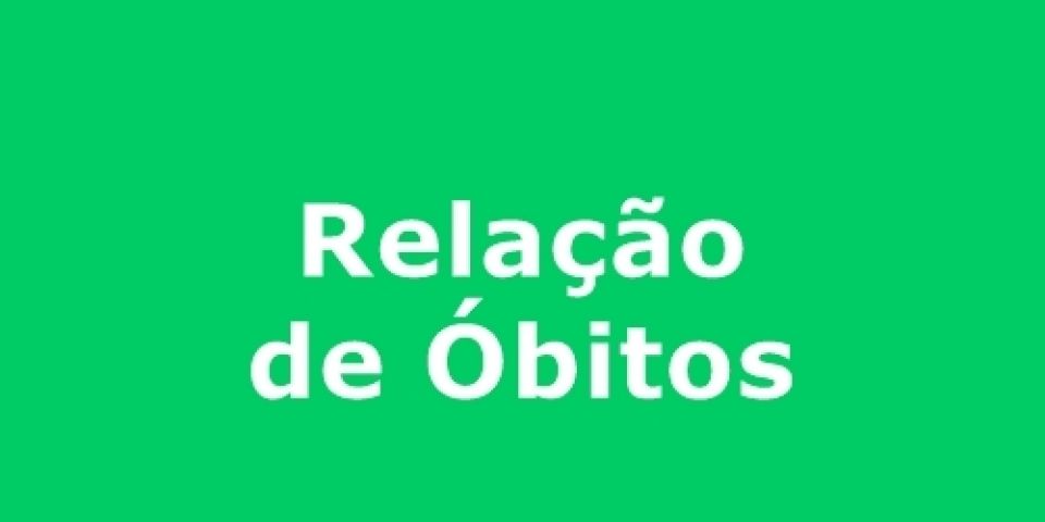 Relação de óbitos de Camaquã e região (01/08/2014)
