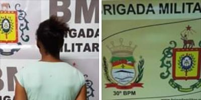 Brigada Militar prende mulher por tráfico de drogas na noite de quinta em Camaquã