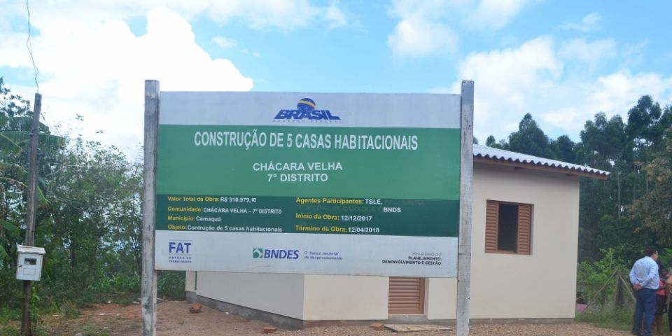 Projeto Social entrega casas na Chácara Velha e Bandeirinha, no interior de Camaquã