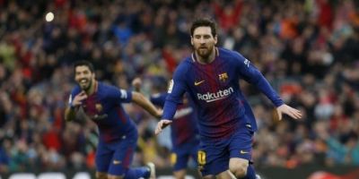 Messi marca gol de número 600 e Barcelona fica perto do título espanhol