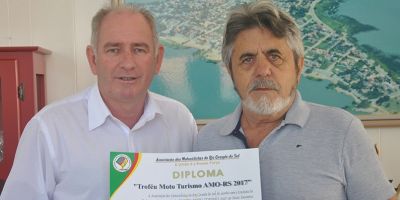 Evento lourenciano Moto Lagoa recebeu o Troféu Moto Turismo AMO-RS 2017