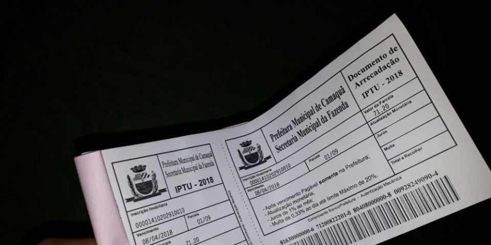 Prefeitura de Camaquã prorroga pagamento de parcela única do IPTU