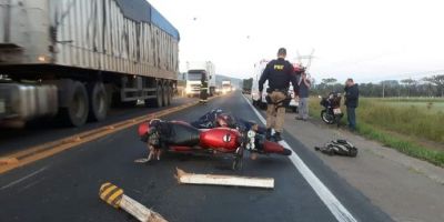 Motociclista morre em acidente de trânsito na BR-116 em Guaíba