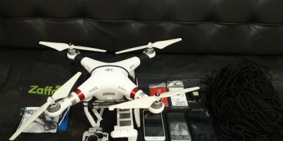 Drone com celulares é encontrado por agentes penitenciários na PASC