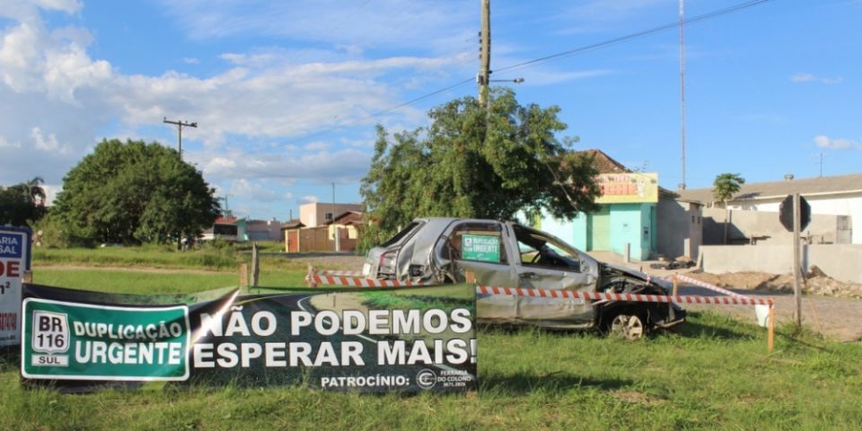 Municípios da zona sul do RS mobilizam-se hoje pela conclusão da duplicação da BR-116