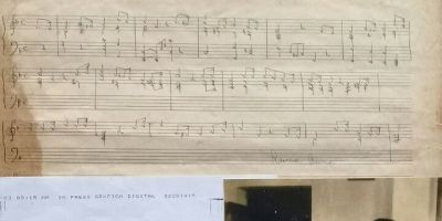 Museu Municipal recebe doação da partitura original para piano do Hino do Centenário de Camaquã