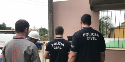 Operação conjunta da Polícia Civil e CEEE resulta em 4 prisões por "gato", em Camaquã